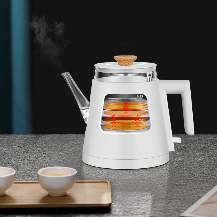 New Hot Item 110V-220V White Tempered Glass Water Boiler Electric Kettle For Home