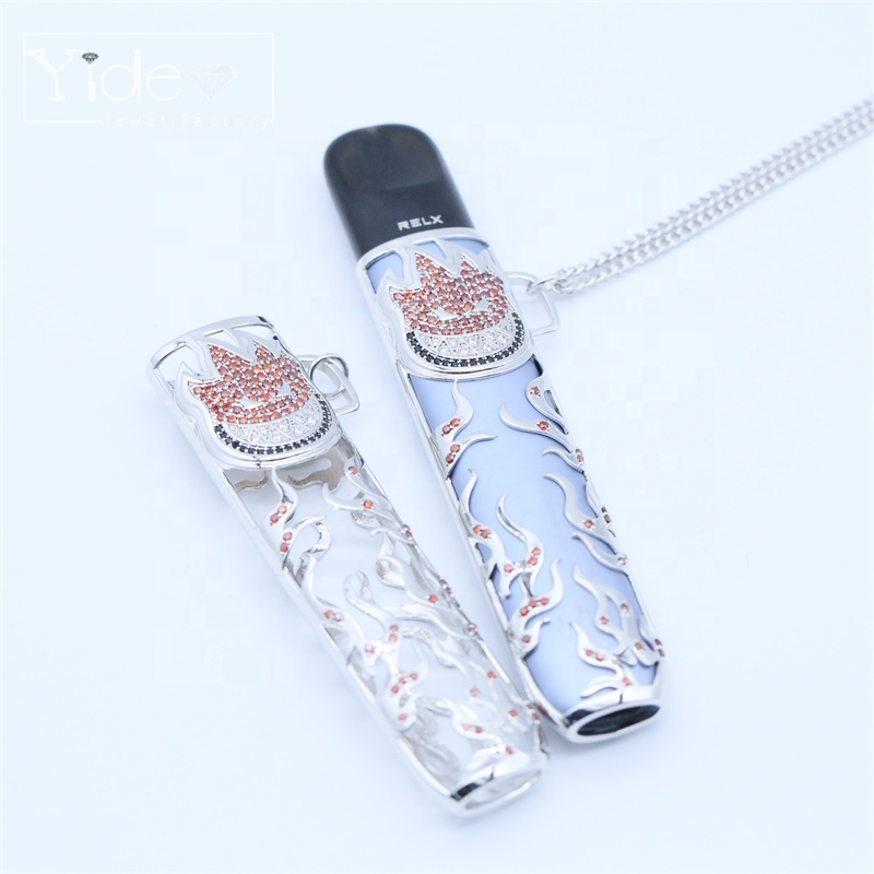 New trending relx pod brass metal cover relx cigarette case vape pen case hard material vape accessories