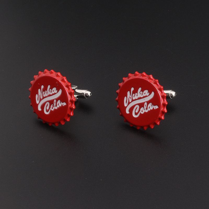 Эмалированные запонки Fallout 4 Nuka Cola из сплава для косплея