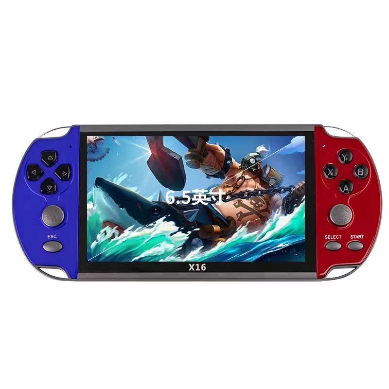 Портативная игровая консоль X16 8G в ретро стиле, 2000 + классических игр, портативный мини-видеоплеер с HD-экраном 6,5 дюйма