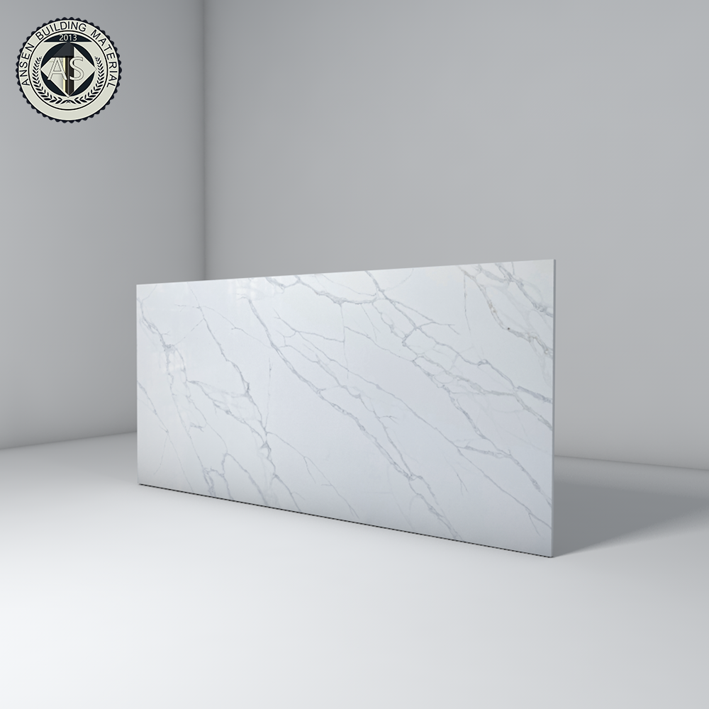 Factory Wholesale Calacatta Faux Quartz Stone Slab