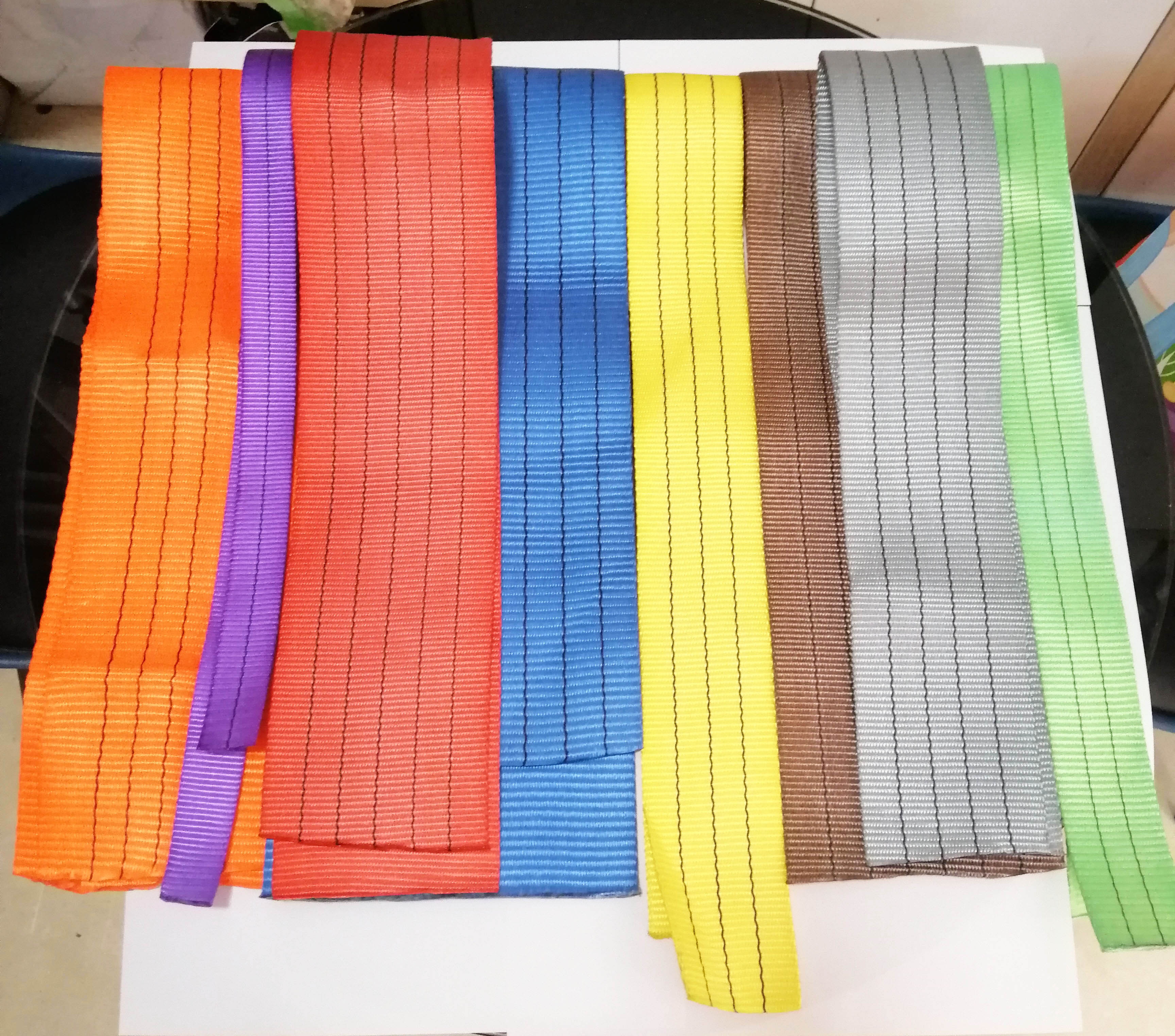Multipurpose DIY Original Colorful Ratchet Tie Down / Cargo Polyester Webbing Lifting Sling 1-15 meters Length