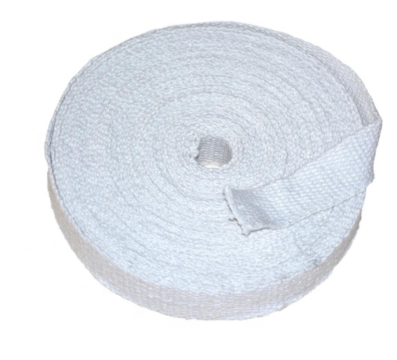 heat insulation tape white ceramic fiber heat wrap ceramic fiber rope