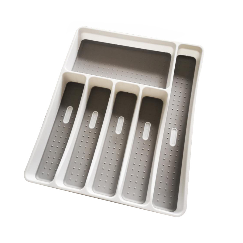 Hot 5 Compartment Plastic Storage Utensil Flatware Cutlery Tray Kitchen Drawer Organizer