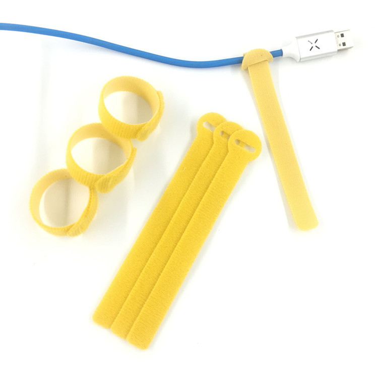 5 Colors Velcroes Cable Ties Self Adhesive Hook and Loop Straps Nylon Reusable Multi-Purpose Wire Ties Cord Organizer