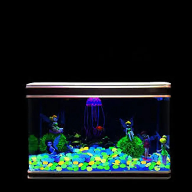 Luminous Pebbles For Fish Tank   Garden 10000Pcs Aquarium Red Concrete Pebbles Glow Stone