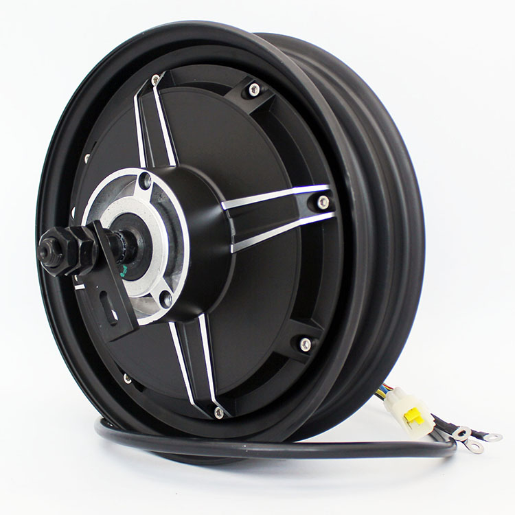 Колесном 10 дюймов 2000W60V72V96V безщеточный мотор для центрального движения электрического скутера/мотоцикла из устройство дискового тормоза