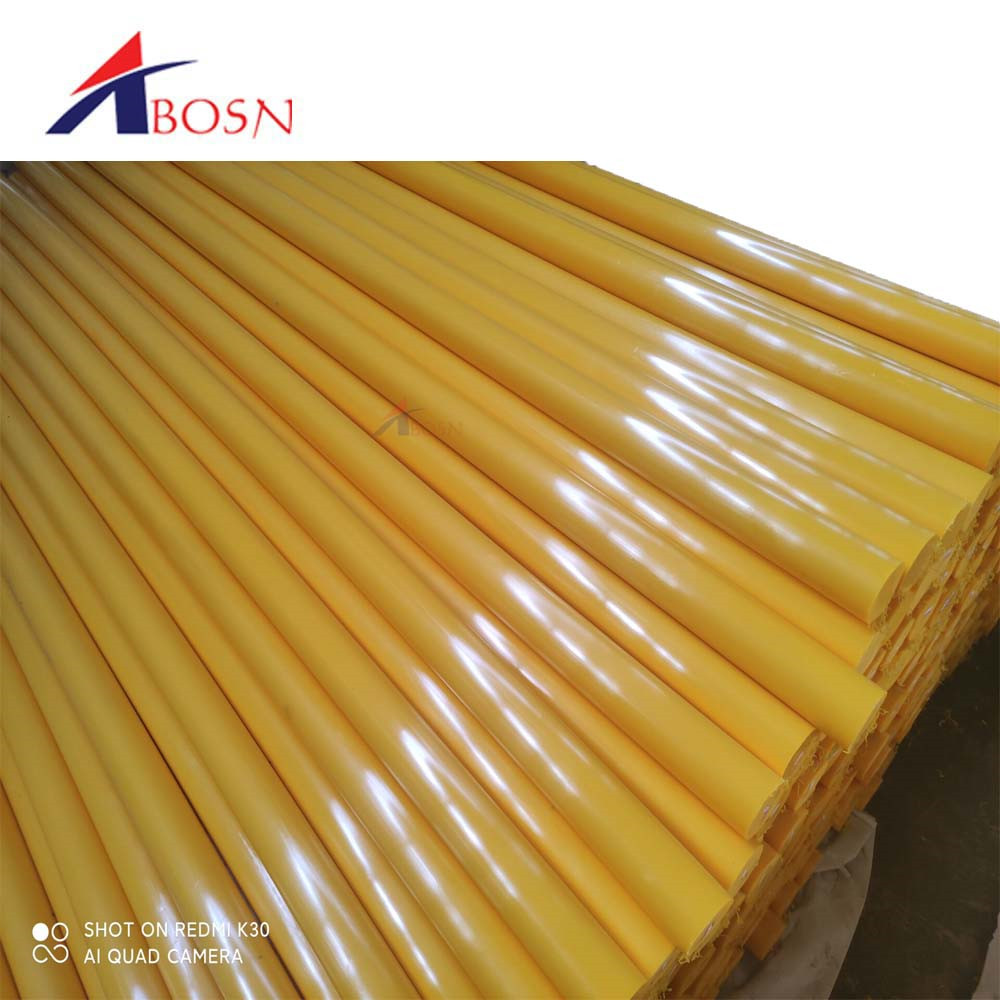 Инженерный пластик UHMWPE или HDPE стержень, круглый стержень, Пластиковые Желтые стержни