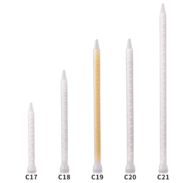 MC6-32 2K Epoxy  Bell-Mount  Epoxy Resin Dispenser Static Mixer Tip Disposable 32 Elements  Mixing Tips