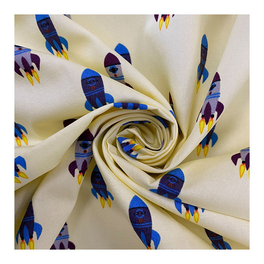 Direct Selling Microfiber Elegant Silky New Design Fabric Cotton Printed