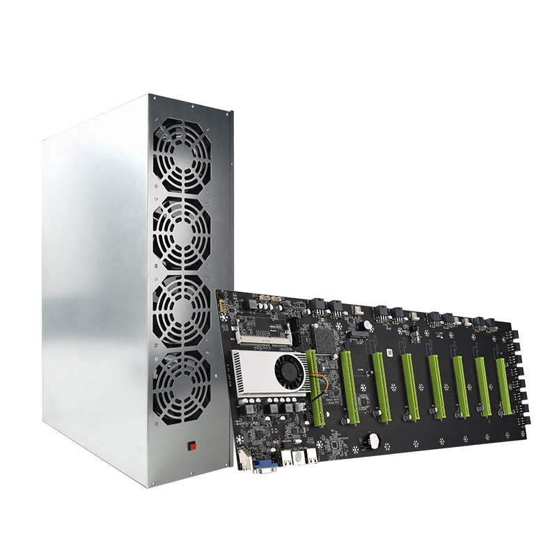 ETH врубовая машина 8 GPU Bitcoin материнская плата HM65 1037U чипсет BTC-D37 майнинга эфириума Rig