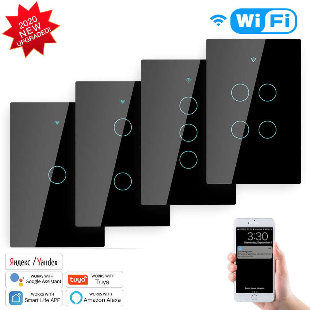 Live + нейтральный провод Tuya SmartlIfe Bluetooth WiFi настенный сенсорный Умный выключатель света RF 433 МГц беспроводной 2/3 позиционный релейный статус