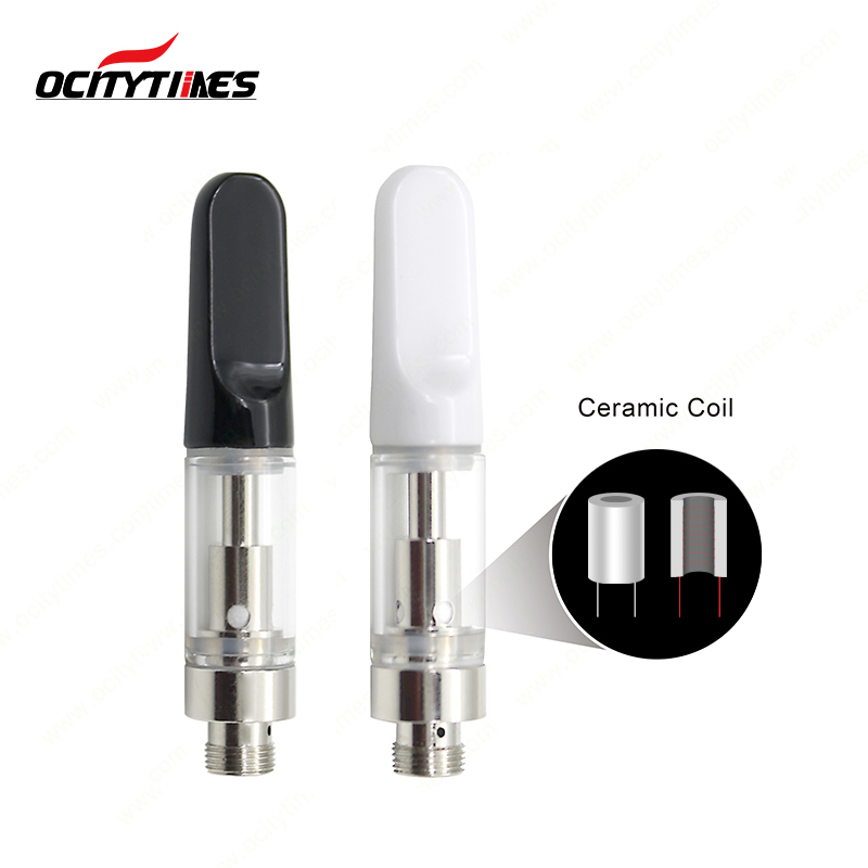 Оптом 510 cbd атомайзер 2,0 мм Размер отверстия CBD vape керамическая катушка 0,8 мл картридж пустой