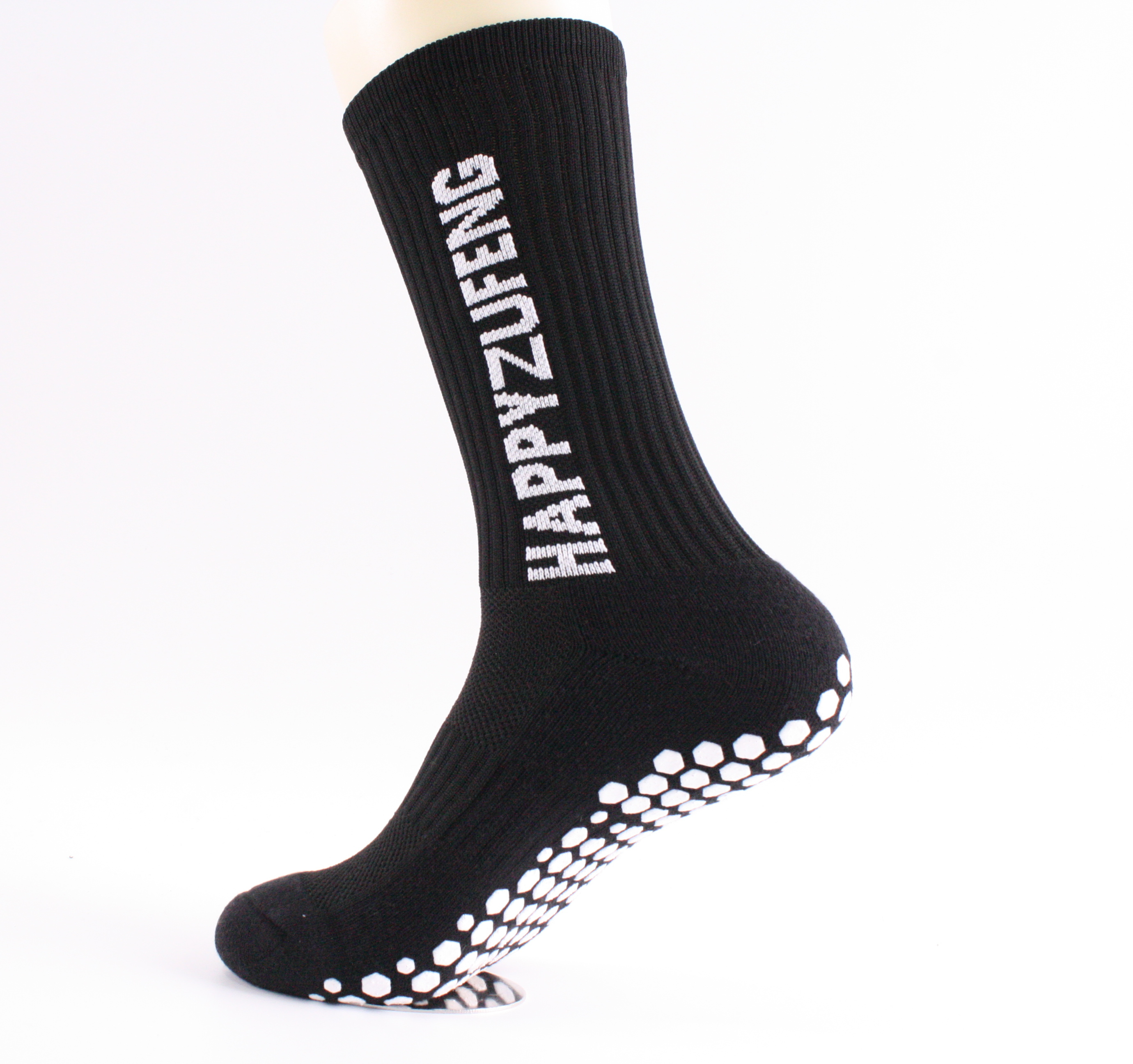 Anti Slip Custom Football Grip Trampoline Sport Socks White Meias Custom Logo Autumn Knitted Machine Link or Hand Link 5 Days