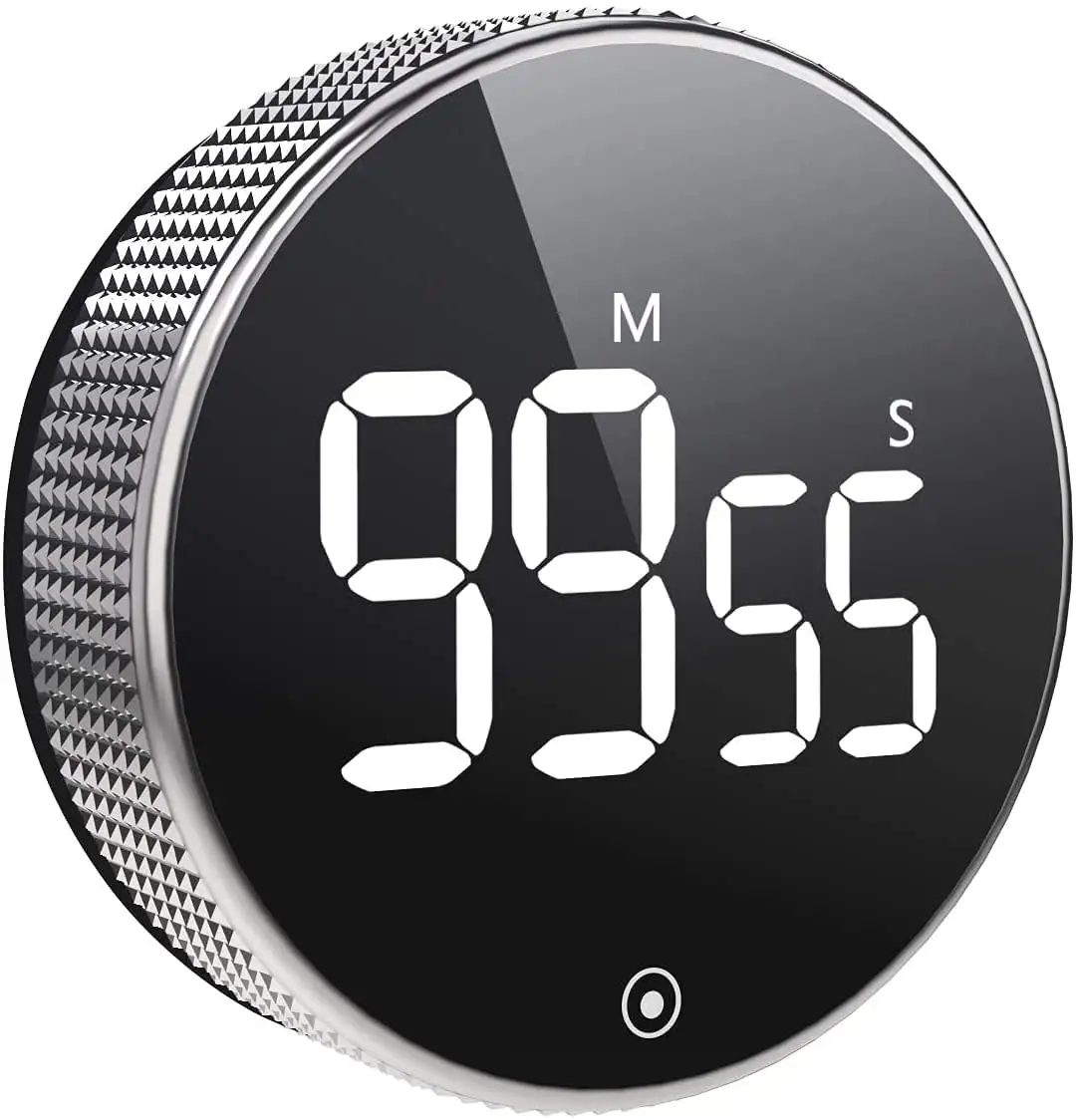 Magnetic LED Countdown Digital Kitchen Timer round with 3 Level Volume led digital timer