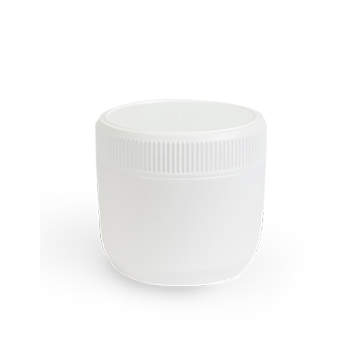 High Demand Air Tight Quality 250gm & 1000gm PE White Round Container C/W Stopper & Screw Cover