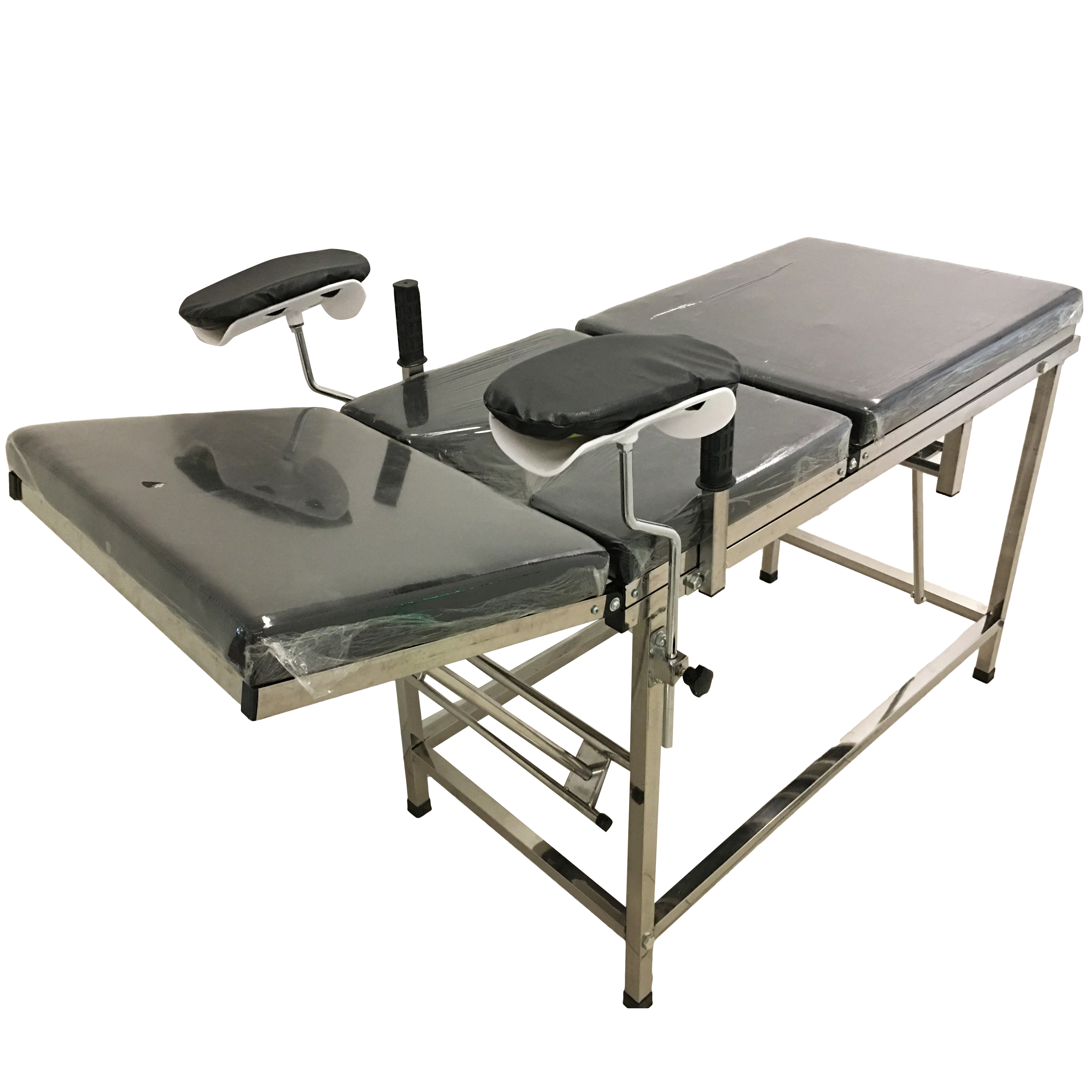 Hospital Equipment Medical Labour Table Gynecology Examination Stainless Steel Obstetric Gynecological Manual Delivery Bed Price