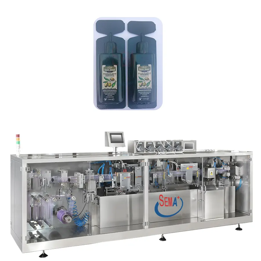 BFS пластиковая ампульная формовочная машина для заливки пищевых продуктов, напитков, энергетических флаконов, жидкости, мини-оливковое масло, медовая упаковочная машина