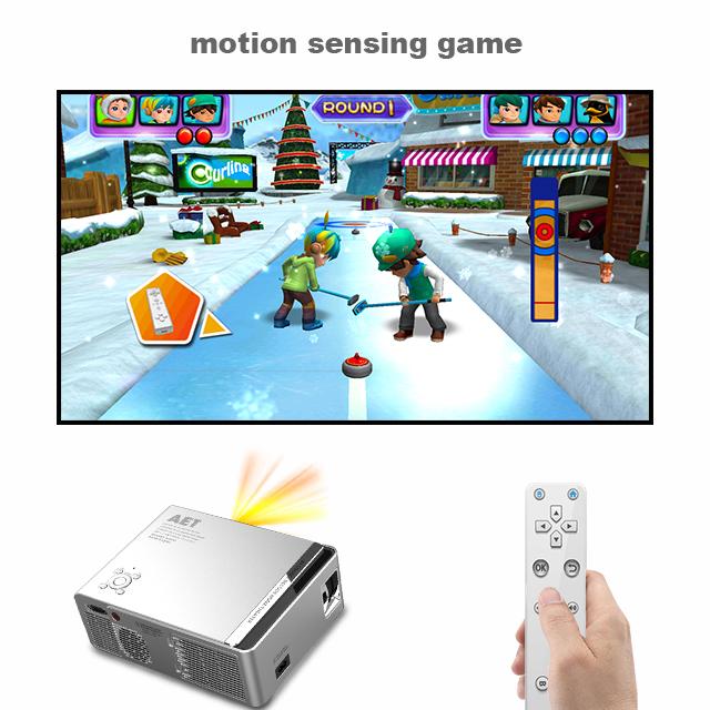 LCD Projector Support 1080P Portable LED Projector Home Theatre Video game projector