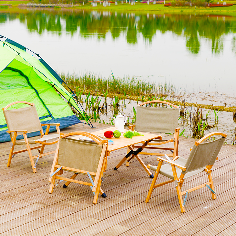 Wholesale Cheap Outdoor Garden Fishing Picnic Foldable Seat Wood Canvas Camping Folding Chairs