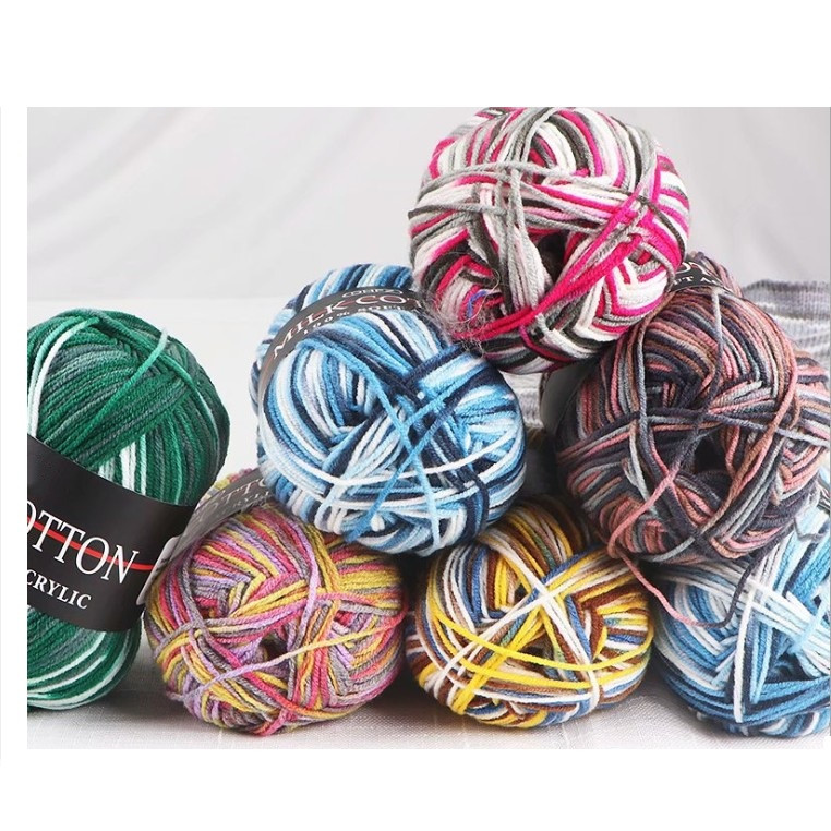 Ready To Ship New Design Baby Soft 12s/3 Ply 50%acrylic 50%cotton Yarn Crochet Hand Knitting