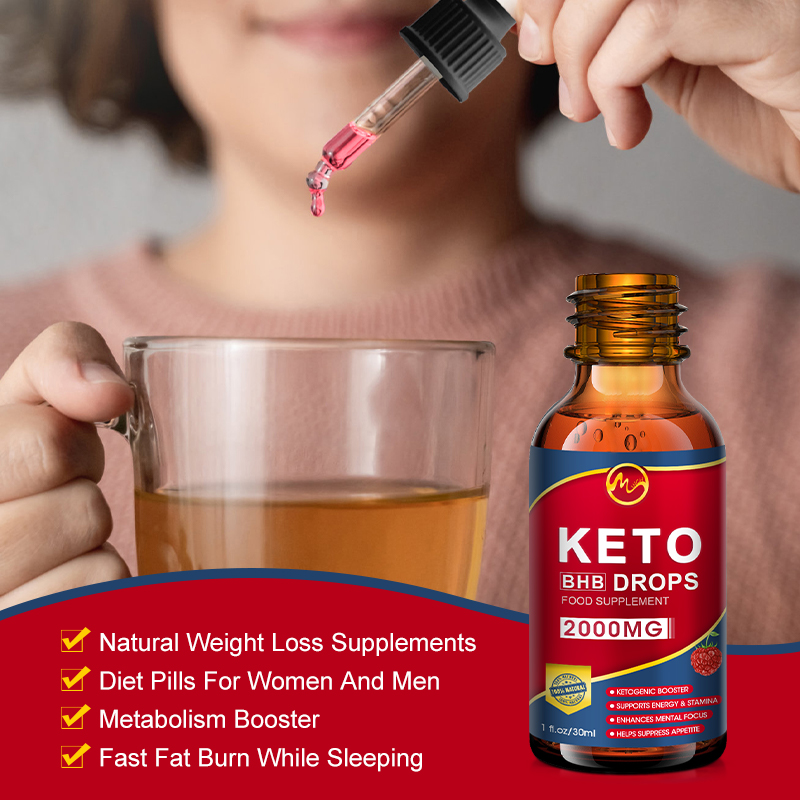 50ml Keto Drops Weight Loss Products KETO Appetite Suppressant Fat Burner Promotes Skinny Speed Up Ketosis 50ml