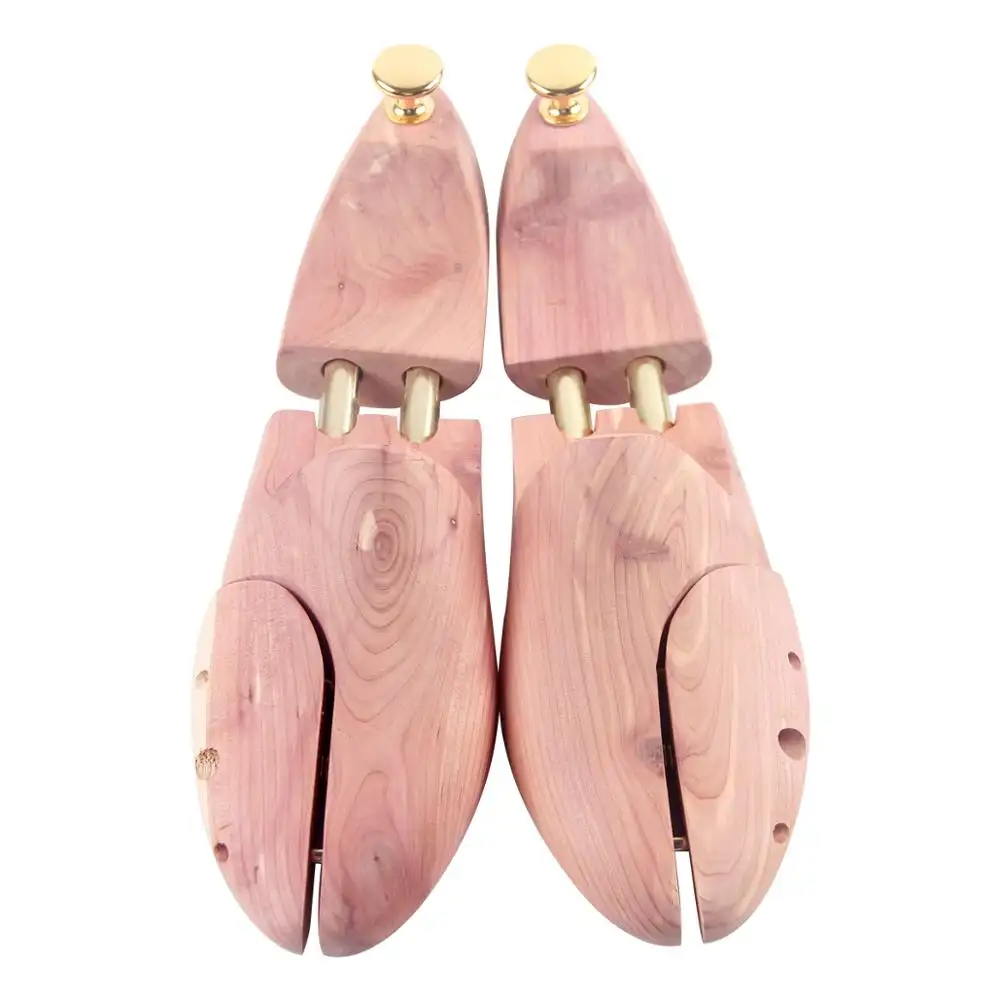 Top sales Price Design Custom Twin Tube  Shoe Lasts  Adjustable Red Cedar Wooden Shoe Tree