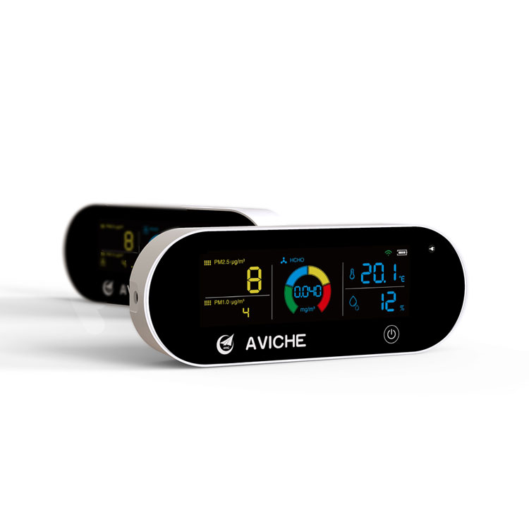 AVICHE H2 Лидер продаж amazon 2021 портативный многофункциональный монитор качества воздуха tuya hcho pm2.5