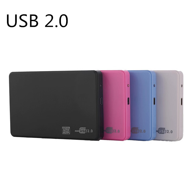 USB 2,0 Пластиковый корпус для жесткого диска SATA USB HDD SDD корпус для WD, Seagate, Toshiba 7,5 мм 9 мм