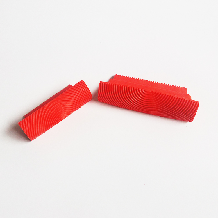 New 2pcs Wood Grain Rubber Tool