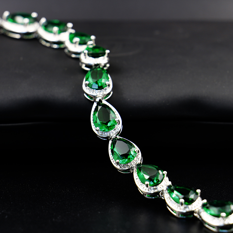 Classic American Diamond Necklaces Set Luxury Gold Jewelry Necklace Women Bridal Jewelry Set
