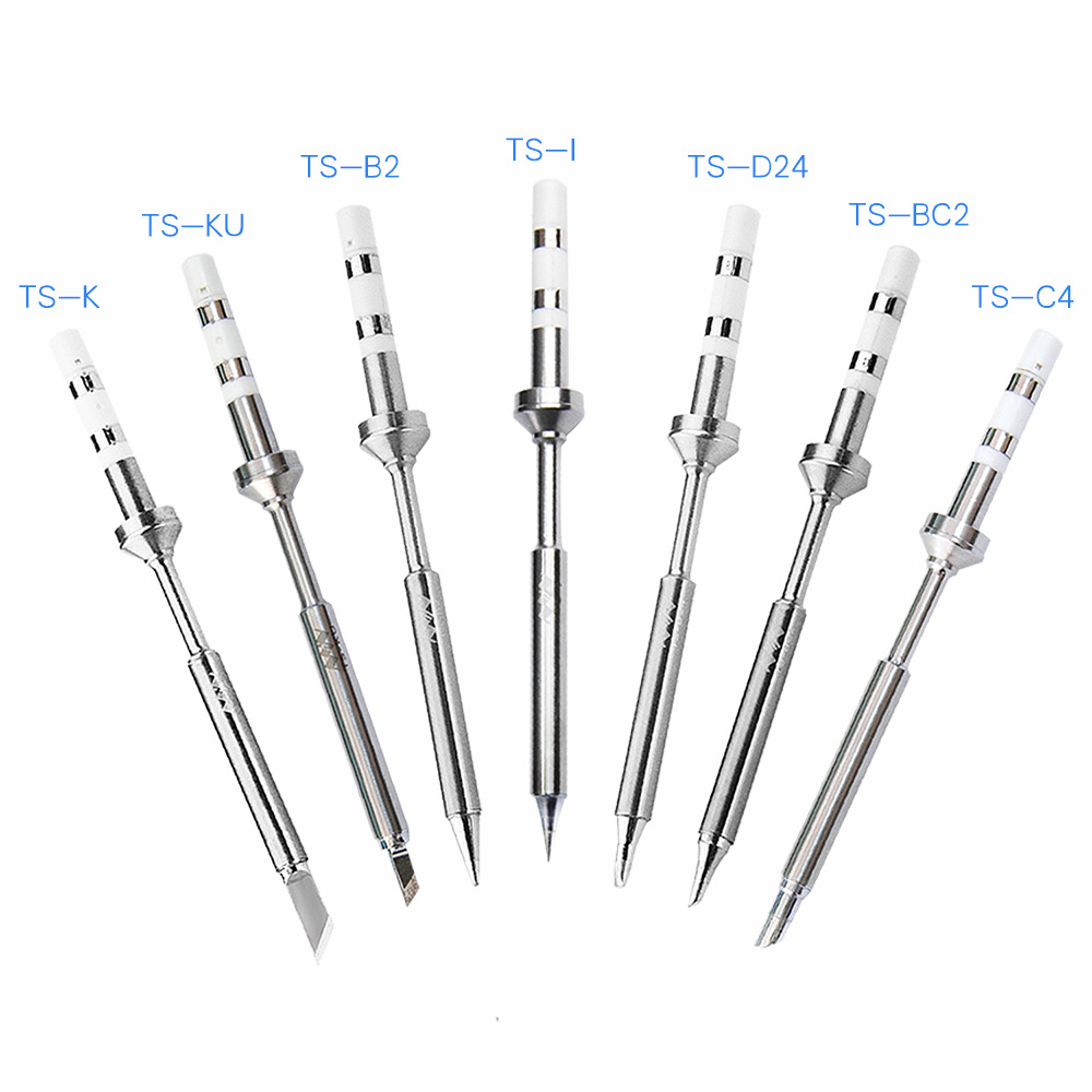 Original Replacement Solder Tip For TS100 Smart Digital LCD Electric Soldering Iron TS-B2 TS-BC2 TS-C4 TS-KU TS-I 7 types Tips