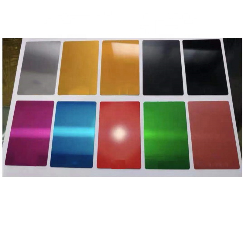 Cheap Blank Metal ID name card for UV Machine Printing Engraving Machine Laser Sublimation Paper Heat Presss Machine