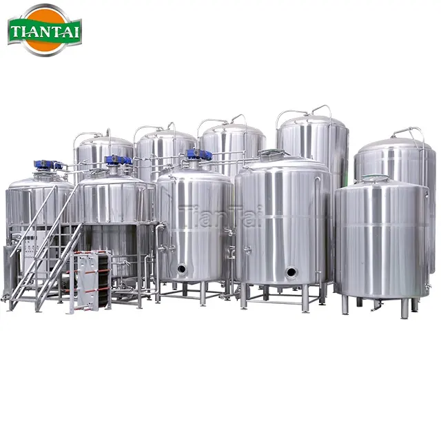 Brewery Equipment Producer 1000L 304 Stainless Steel Brewery Equipment Turnkey Project