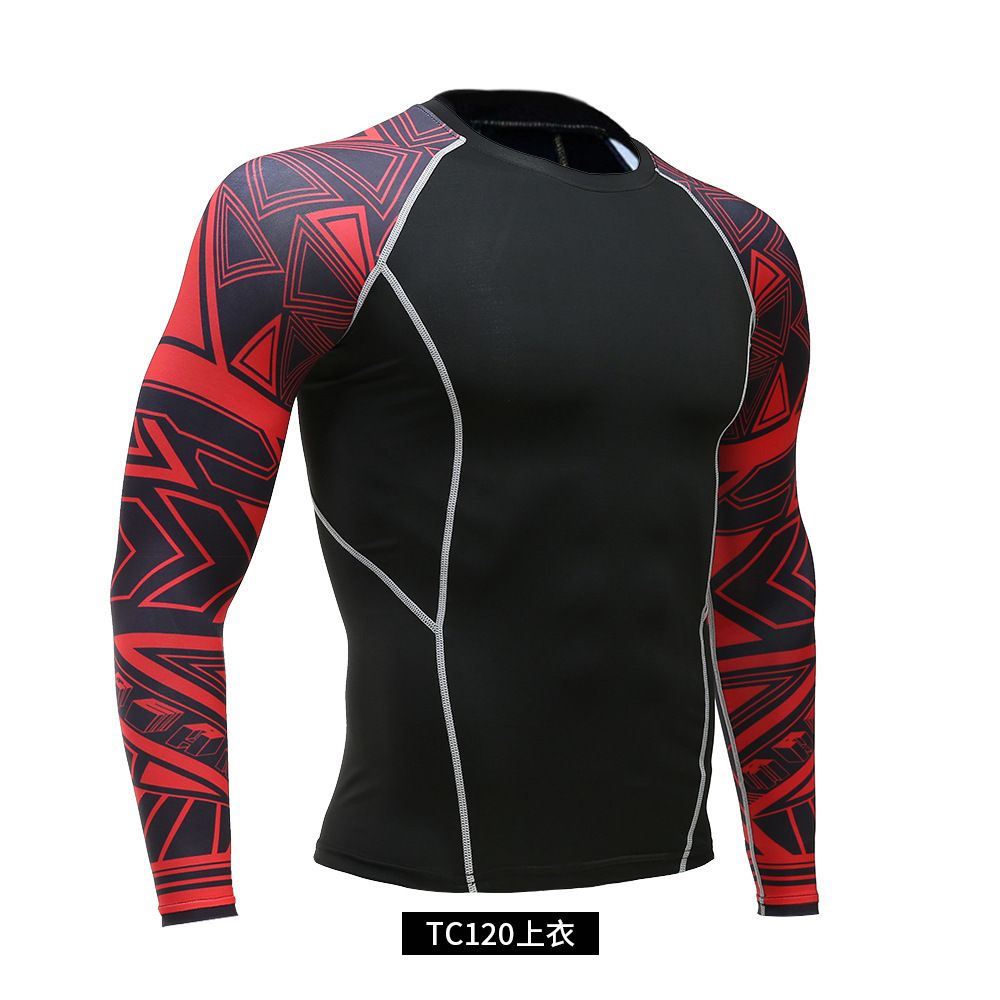 Одежда с цифровым принтом под заказ Odm/oem Mma Bjj Rashguard, мужская спортивная футболка с длинным рукавом, компрессионные шорты, спортивная одежда