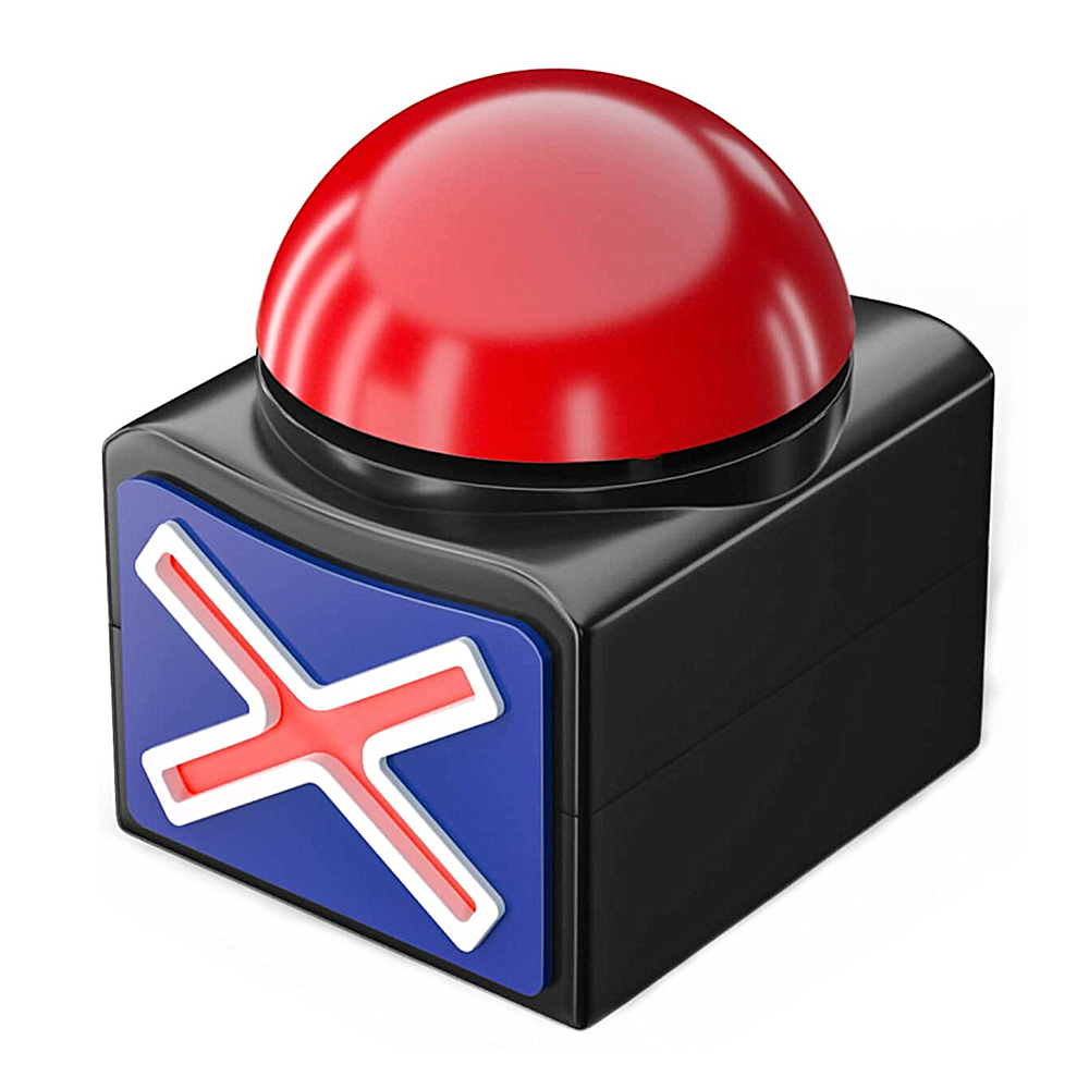 RIBOSY Game Answer Buzzer - Game Show Buzzer with Lights and Sound Trivia Quiz Got Talent - Buzzer Button for Game Show