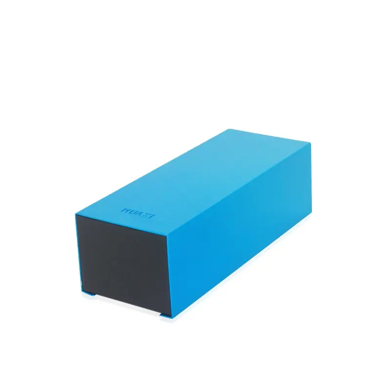 Blue aluminium sleeve cardboard box for watch packaging
