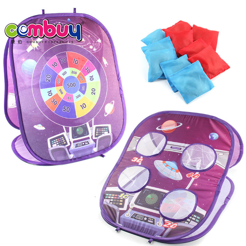 Sport game folding 3 in 1 tossing board tent kids throwing sandbag toys