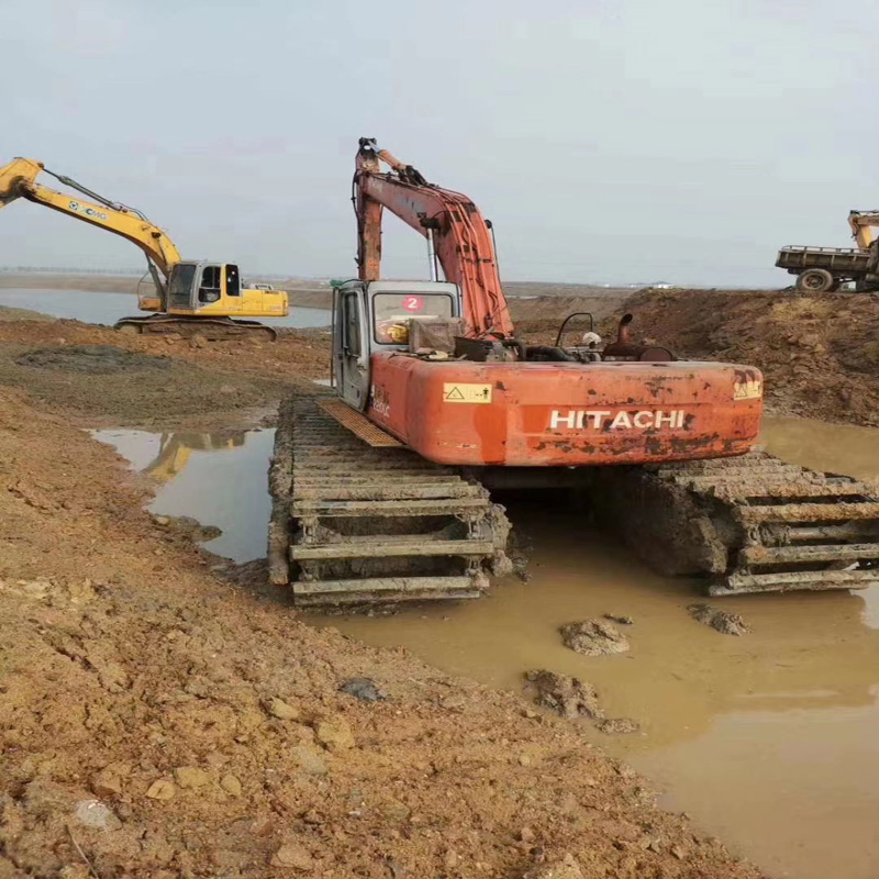 Бывший в употреблении японский экскаватор-багги Hitachi Ex220/Ex220LC, Пассивный экскаватор-амфибия Ex220LC по низкой цене