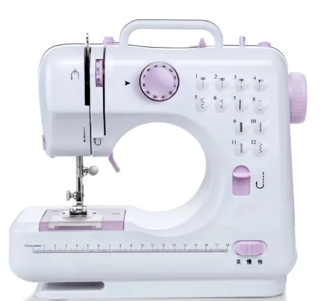QS-55JF Electric multi-function Household Wig Sewing Machine 12 kinds of stitches Micro mini wig sewing machine 220V
