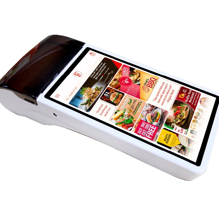 Mobile Android pos systems Handheld touch screen Pos Terminal With Printer