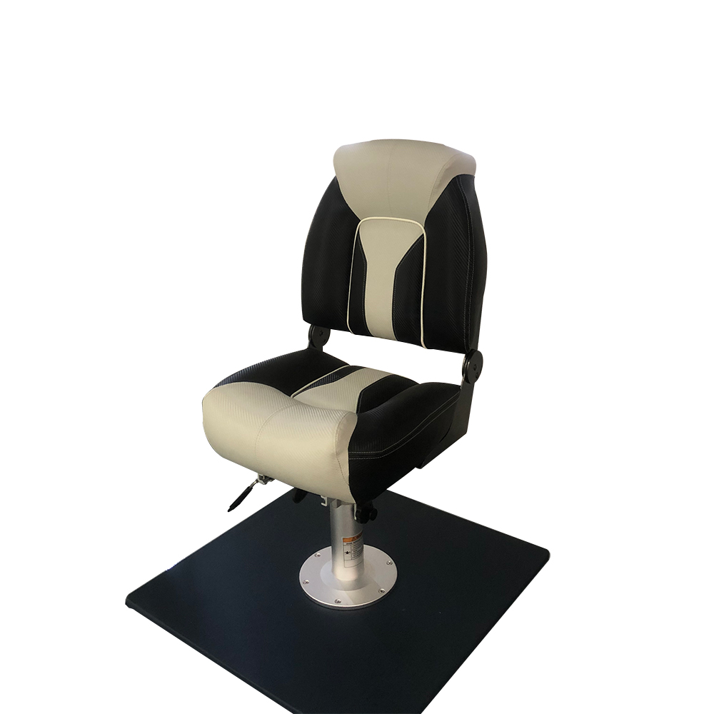 Strong upholstered folding boat seats suitable for marine use