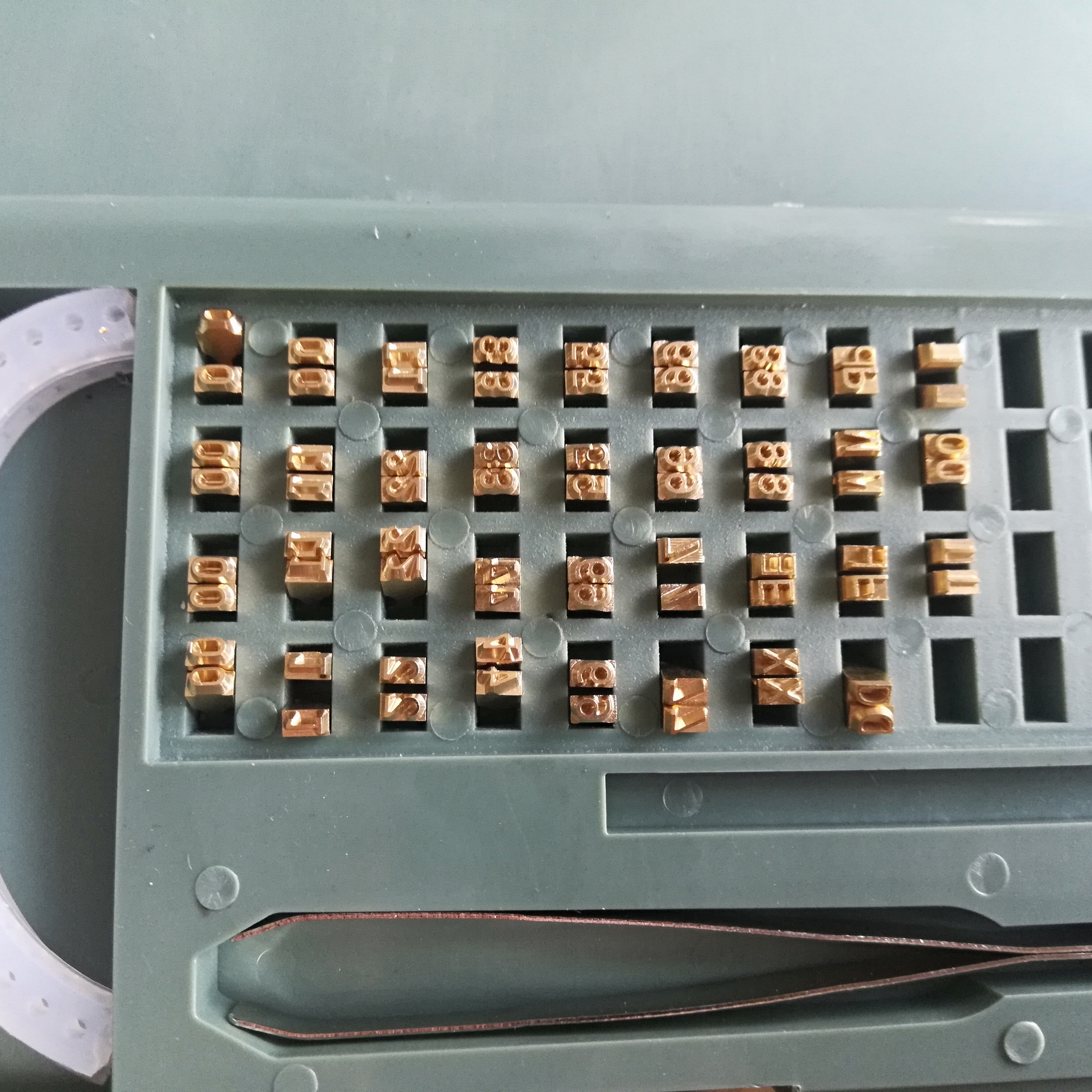 spare letters for coding machine