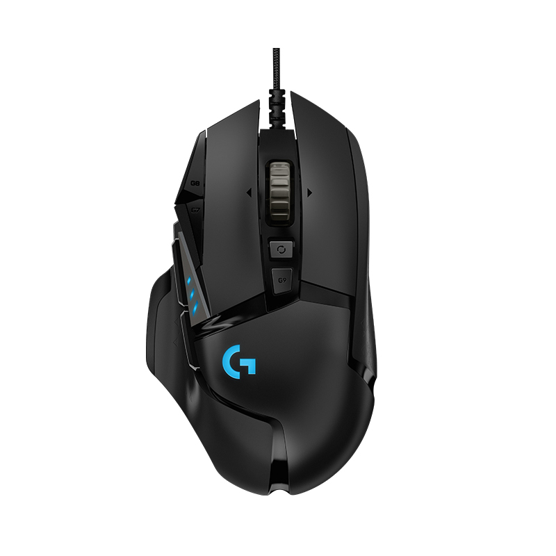Игровая мышь Logitech G502 iphnic, высокопроизводительная Проводная игровая мышь с датчиком HERO и регулируемым весом