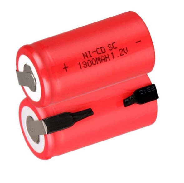 GEB оптовая продажа AA Ni-CD цилиндрическая 1,2 V 1300mAh SC перезаряжаемая nicd батарея 1,2 v для радиоуправляемых электронных игрушек