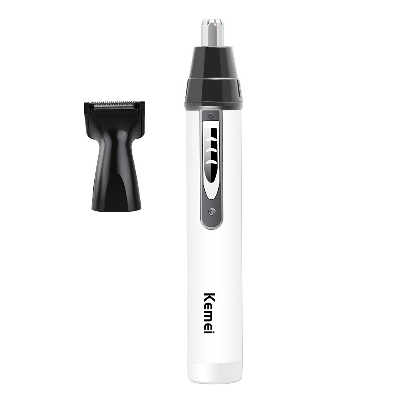 KEMEI KM-6652 2in1 Professional Electric Rechargeable Nose and Ear Hair Trimmer Shaver Personal Care Tools For Men