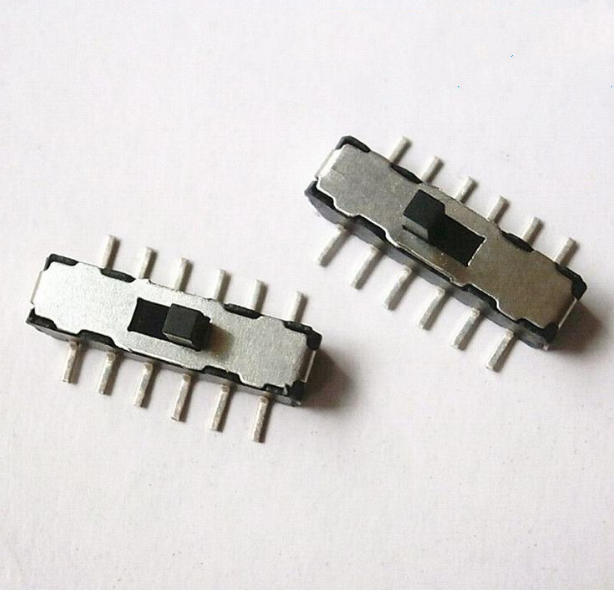 MSS-42D01-T мини ползунковый Переключатель 4P2T SMD SMT 12 штепселный 2 Позиции мини тумблеры микро передвижные переключатели