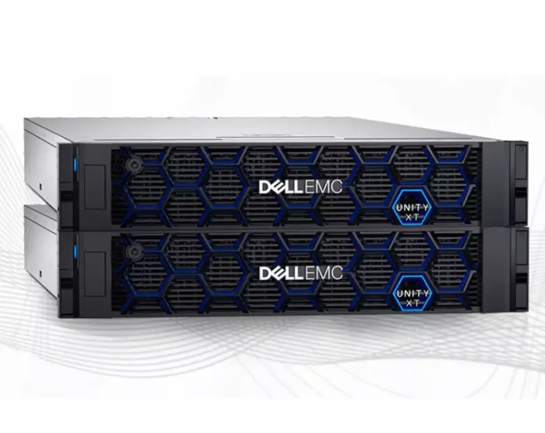 Dell Unity XT480F Гибридный флэш-массив двойной контроллер 192G кэш 8x16G FC порт 6*3,84 T флэш-диск