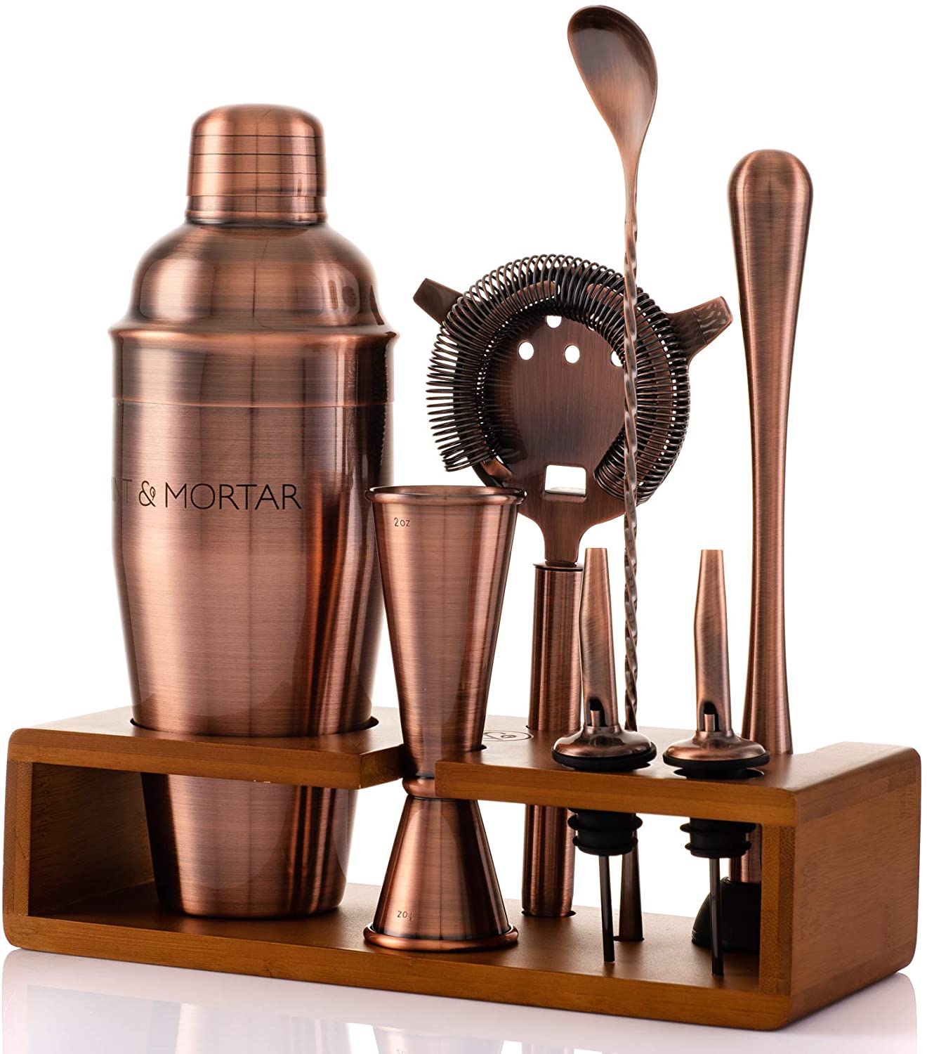 8 pcs set barware amazon bar bartender mixology bottle kit tools accessories stainless steel cocktail shaker set