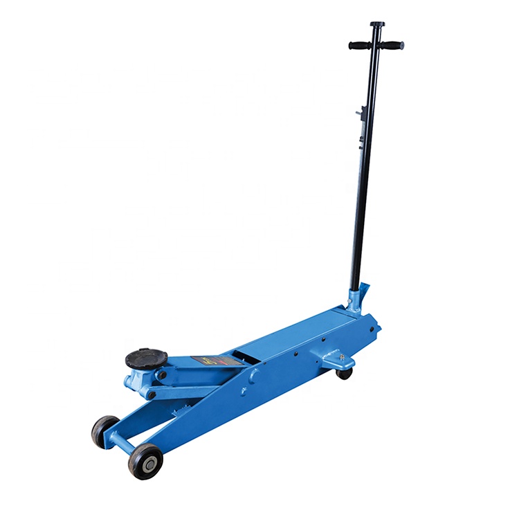 Hydraulic Heavy Duty Long Frame Service/Floor Jack with Foot Pedal,3 Ton (10,000 lb) Capacity, Red